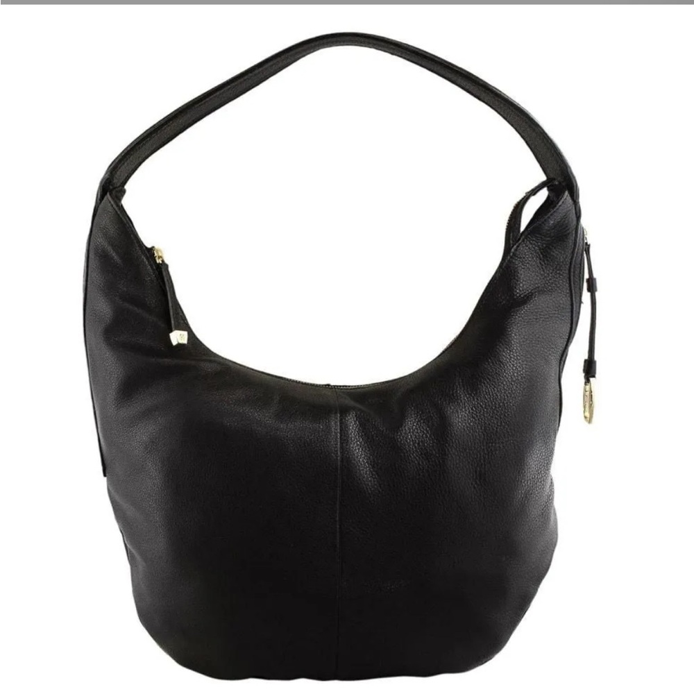 Halston Heritage Leather Slouchy Shoulder Hobo Bag